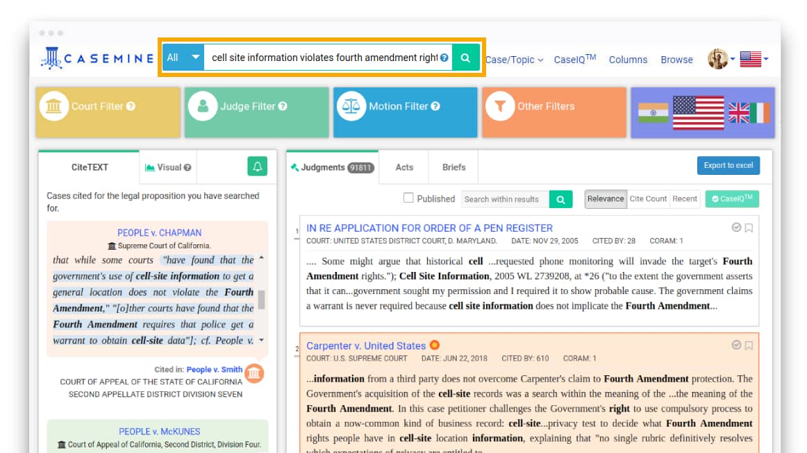 Intelligent Judgment Search Help